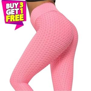 Women's High Waisted Leggings Slimming Scrunch Booty Ruched Butt Lift Yoga Pants